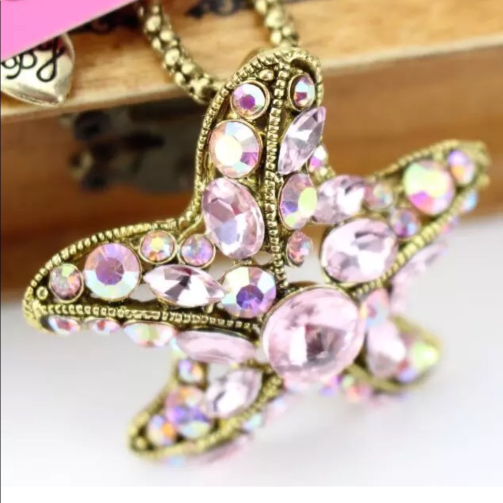 Retro Rhinestone Starfish Necklace - Picture 5 of 5